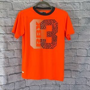 Reebok dri fit shirt orange boys size med 12/14